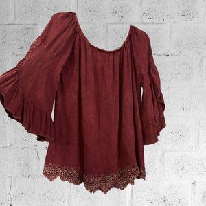 Altar’d State Off Shoulder Shirt Size M